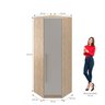 Guarda Roupa Modulado Canto Oblíquo 1 Porta San Diego - 4