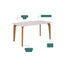 Ver imagem 4 de Mesa para Sala de Jantar 160cm com Vidro Papaia