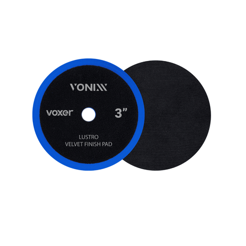 Boina de Lustro Veludo Voxer Preta 3 Pol - Polimento Automotivo