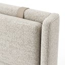 Ver imagem 5 de Cabeceira de Cama Queen Estofada Pier 188cm Design Luxuoso Boucle