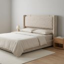 Ver imagem 1 de Cabeceira de Cama Queen Estofada Pier 188cm Design Luxuoso Boucle