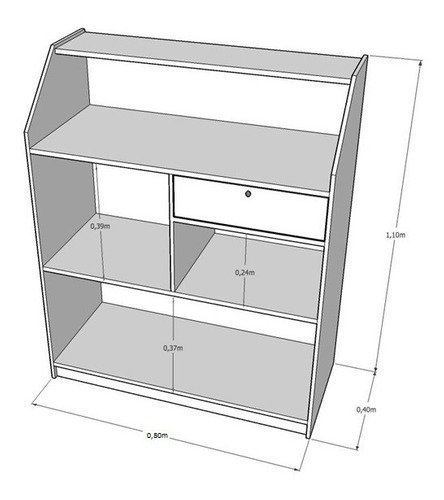 Balcão Caixa Branco 100% Mdf (recepção Vallet Loja Gaveta) Recepcao Valet Atendimento Comercio Gavet - 2