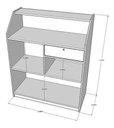 Ver imagem 2 de Balcão Caixa Branco 100% Mdf (recepção Vallet Loja Gaveta) Recepcao Valet Atendimento Comercio Gavet