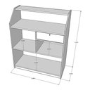 Ver imagem 2 de Balcão Caixa Branco 100% Mdf (recepção Vallet Loja Gaveta) Recepcao Valet Atendimento Comercio Gavet