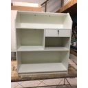 Ver imagem 3 de Balcão Caixa Branco 100% Mdf (recepção Vallet Loja Gaveta) Recepcao Valet Atendimento Comercio Gavet