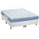 Ver imagem 1 de Cama Box Queen Colchão Espuma D45 Castor Sleep Max + Base CRC Courano White(158x198)