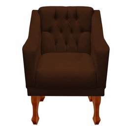 Jogo de Sofá Namoradeira + 02 Poltronas para Escritorio Recepção Grecia - Suede Marrom - 6