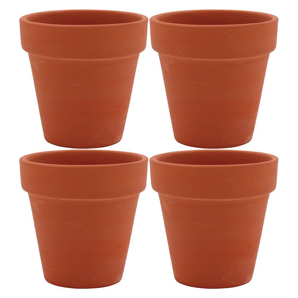 Vaso para Flor Terracota Natural Clay Home&Co 6x6cm 4 Peças - 2