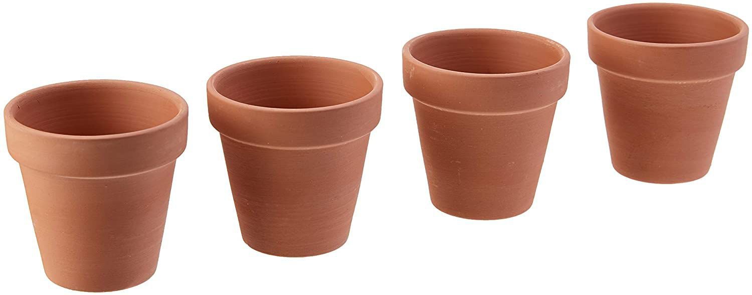 Vaso para Flor Terracota Natural Clay Home&Co 6x6cm 4 Peças - 3