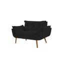 Ver imagem 2 de Poltrona Decorativa Sofá Namoradeira 2 Lugares Opalla Preto