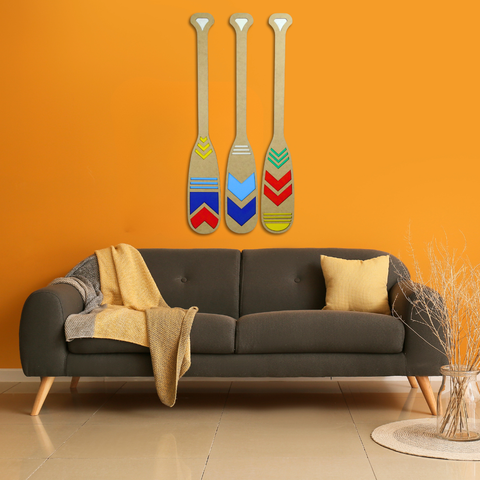 Decoração de Praia Remo Artesanal de Mdf Colorido