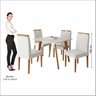 Conjunto Mesa 90x90 com 4 Cadeiras Fortaleza Uno - 5