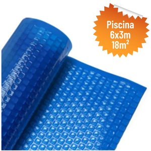 Capa Térmica Bolha 300 micras para Piscinas de 06x3 (18m²)
