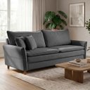 Ver imagem 1 de Sofá Living 3 Lugares Berlim 185cm Bouclê Confortável Moderno Braço Fino Sala Apartamento Recepção:C