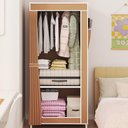 Ver imagem 3 de Guarda Roupa Cabideiro Organizador Multiuso com Prateleira Estante Portatil Quarto Closet Loja