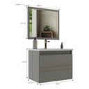 Ver imagem 3 de Gabinete Banheiro 60cm com Cuba e Espelheira Multimóveis CR10103 Cimento