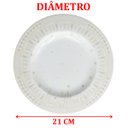 Ver imagem 4 de Jogo Prato Sobremesa Lanche 8pçs 8 Pessoas Natal Noel 21cm