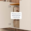 Ver imagem 7 de Buffet Aparador 4 Portas com Bandeja Integrada 149,5cm Pés em Dourado Cais Off White