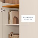 Ver mais imagens de Buffet Aparador 4 Portas com Bandeja Integrada 149,5cm Pés em Dourado Cais Off White
