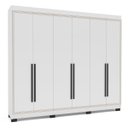 Ver imagem 2 de Roupeiro Casal Valência 6 Portas 4 Gavetas 242x214cm Branco 240834