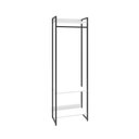 Ver imagem 2 de Estante Closet Arara c/03 Prateleiras Dynamica 60 cm Est.Preta