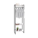 Ver imagem 5 de Estante Closet Arara c/03 Prateleiras Dynamica 60 cm Est.Preta