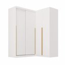 Ver imagem 2 de Guarda-Roupa Planejado de Canto 2 Peças 2 Portas com 2 Portas de Correr Jade CabeCasa MadeiraOriginals Branco/Fosco