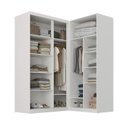 Ver imagem 5 de Guarda-Roupa Planejado de Canto 2 Peças 2 Portas com 2 Portas de Correr Jade CabeCasa MadeiraOriginals Branco/Fosco