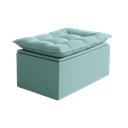 Ver imagem 3 de Puff Baú Opala Decorativo Organizador Quarto Infantil: Turquesa