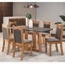Conjunto de Jantar Mesa Retangular Laguna com 6 Cadeiras Dalas - 1