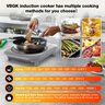 Vbgk Cooktop de Indução Portátil 1800w com 9 Níveis de Temperatura e Timer - 8