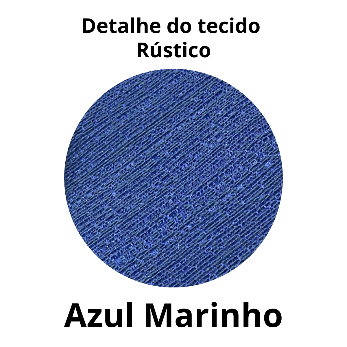 Cortina Rústica 300x250 Azul Marinho Ilhós Cromado Admirare - 4