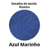 Cortina Rústica 300x250 Azul Marinho Ilhós Cromado Admirare - 4