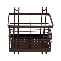 Porta Talher Duplo Preto em Metal 13x10x12,5cm - Metal Click - 3