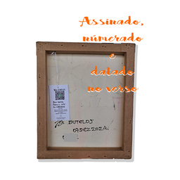 Mini Quadro de Garrafas com Flores Pintado a Mão 30x25cm - 8
