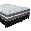 Ver imagem 5 de Cama Box Casal Bipartido Suede + Colchão Anjos Black Graphite Molas Ensacadas 138x188x64cm Cor:preto