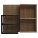 Ver imagem 4 de Espelheira para Banheiro 1 Porta com Nichos 77cm Multimóveis CR10178 Noce