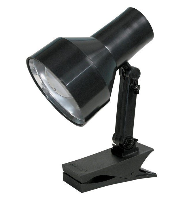 Luminária com Garra e Cúpula anti-térmica Ilutec Ref. 358 Preto