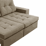 Sofá Ayllin 3 Lugares (L: 230cm) Retrátil e Reclinável Suede Liso Areia - 5