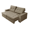 Sofá Ayllin 3 Lugares (L: 230cm) Retrátil e Reclinável Suede Liso Areia - 2