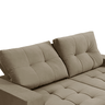 Sofá Ayllin 3 Lugares (L: 230cm) Retrátil e Reclinável Suede Liso Areia - 6