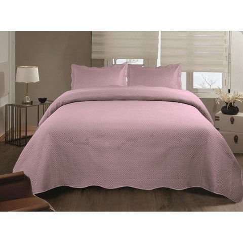 Jogo de Colcha Ultrassonic Urban Queen 240x260cm - Rosa