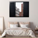 Ver imagem 1 de Janela Veneziana de Alumínio 6 Folhas 120 x 120cm Linha 25 Preto Esquadrias Bergamo