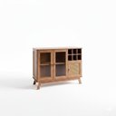 Ver imagem 3 de Buffet para Sala de Jantar 3 Portas Rattan Lisboa Bege/Ypê