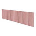 Ver imagem 2 de Cabeceira Modular Estofada Adesiva Autocolante Queen 1,60 - Rosa