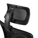 Ver imagem 5 de Cadeira Giratória Nr-17 Boston Rivatti C/ Encosto de Cabeça Tela Mesh Preta Base Rodizio Nylon