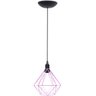 Agp Ilumini Pendente Aramado Diamante Luminária Lustre P Teto Retrô Vintage Industrial Balcão - 1