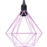 Agp Ilumini Pendente Aramado Diamante Luminária Lustre P Teto Retrô Vintage Industrial Balcão - 4