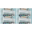 Ver imagem 4 de kit 4 uni Cabideiro De Parede Arara Porta Roupas Quarto Closet Vintage AJL Multiuso Cabides suspenso