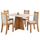 Ver imagem 2 de Conjunto de Jantar Mesa Retangular Laisa com 4 Cadeiras Dalas
